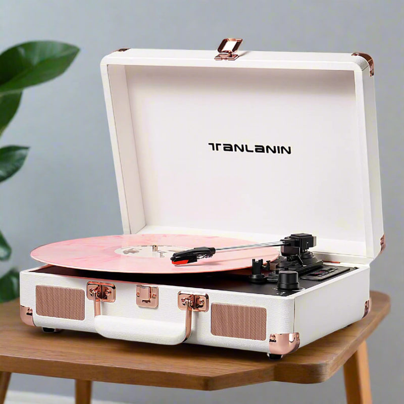 Vintage Bluetooth Suitcase Record Player